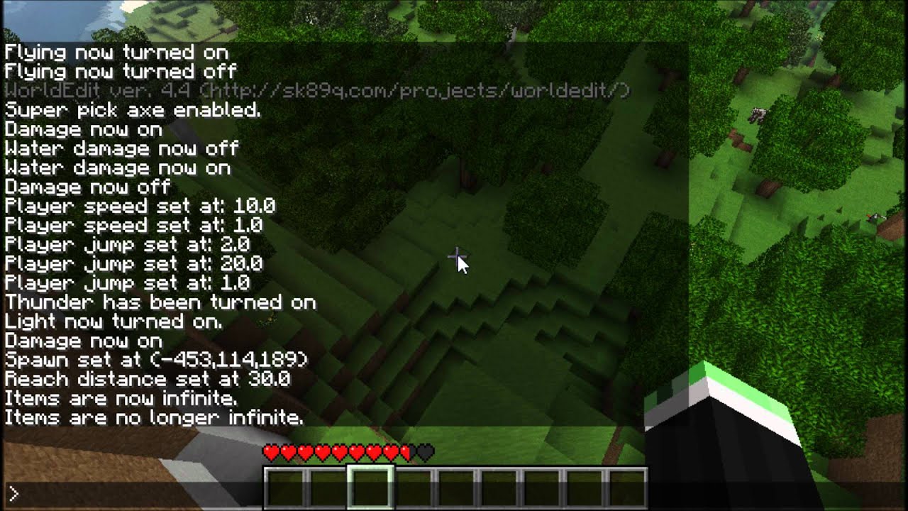 minecraft single player commands
